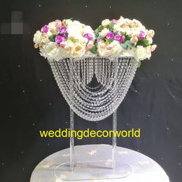 Tall Clear Acrylic Flower Stand for Home Decor Romantic Wedding Decoration decor1023
