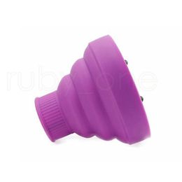 Dryer Diffuser Curly Forming Blower Hood Hairdressing Silicone Scalable Folding External Cover Hair Cares 6 Colors RRA1267 DS