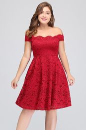 Modern Sexy Arrival Plus Size Off The Shoulder Evening Dresses Full Lace Party Gowns Mother of The Bride Dress Special Occasion Dresses