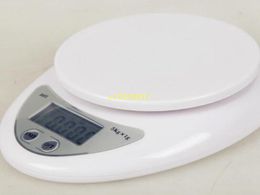 100pcs5000g /1g 5kg Food Diet Postal Kitchen Scales Digital scale balance weight LED electronic scale With backlight