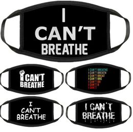 I CAN'T BREATHE Masks Black Lives Matter Face Mask George Floyd Adult Masks Washable reusable mask LJJK2157