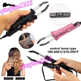 heat fusion iron Canada - Hair Extension Tool Connectors Control Temperature Fusion Iron Heat Wand Professional Connector Hairdressing Styling Tools for Salon Travel
