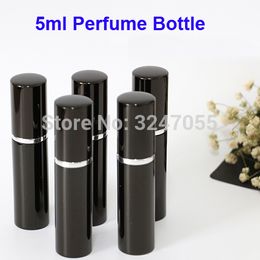 5ML 10pcs30pcs50pcs100pcs Aluminum Beauty Perfume Storage Bottle, Metal Black Convenient Makeup Scent Spray Bottle, Makeup Tools