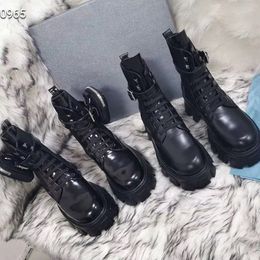 Fashion Top Designer quality Woman's Leather shoes Lace up Ribbon belt buckle ankle boots factory direct female autumn Riding boots Short bo