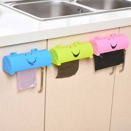 Wallmounted Bathroom Case Storage Box Plastic Bag Bins Garbage Kitchen Trash Bags Home Storage Organisation