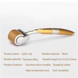 ZGTS 192 Titanium Micro Needles Therapy Derma Roller For Acne Scar Anti-Aging Skin Care 192 dermaroller CE