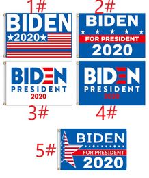 5 style Biden Flag 150*90cm Bernie Sanders Biden Andrew Yang Banner Polyester Decor Banner For 2020 President USA
