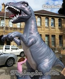 Customised Jurassic Inflatable Dinosaur Balloon 3m/5m Large T-rex Model Blow Up Tyrannosaurus Rex For Zoo Park And Parade Decoration