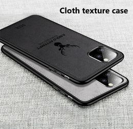 3D Printing Custom TPU Fabric Phone Case for iPhone 11 Slim Hybrid Shockproof Protective Case Anti-Fingerprint Cloth Back Cover for iPhone X