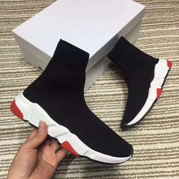Hot Sale-eed Trainer platform Casual of triple Socks Red bule white Flat Fashion mens womens sports Sneakers fashion size 35-46