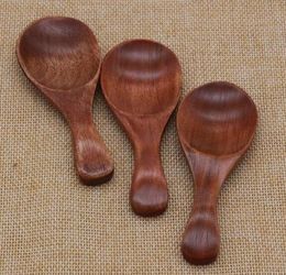 High quality The Wooden Tea Spoon creative Tableware Milk Spoon Wooden Baby Dinnerware Coffee Size 8*3.5cm