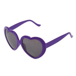 Wholesale-Purple Fashion Funny Summer Love Sunglasses Free Shipping