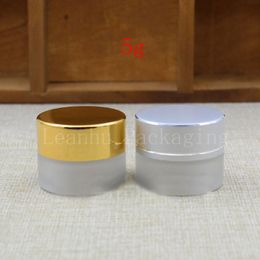 Wholesale 5g Transparent Frosted Cream Bottles,5cc Beauty Skin Care Cream Bottle, Cosmetic Packaging Container