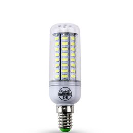 E14 LED Lamp 220V Light Corn Bulb SMD5730 Lamp 72 LEDs Home Decorated Chandelier Light