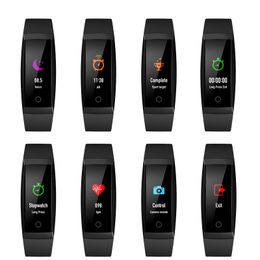 W8 Smart Bracelet OTA Heart Rate Monitor Pedometer Fitness Tracker Smart Watch Colour Screen Passometer Smart Wristwatch For iPhone Android