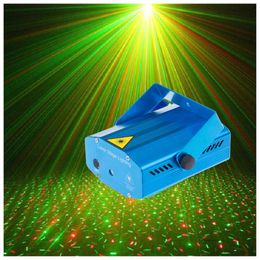 Umlight1688 Mini LED Laser Projector Christmas Decorations Disco Light stage lighting effect Dj Voice-activated Xmas Party Club wedding
