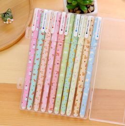 10pcs/set Cute Pens Kids Ballpoint Pen Children Study Gifts Colorful and Black Refill Pens Ballpoint Pen Creative Bullet Pen Wholesale DHL