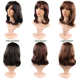 New arrival 3 Colour Full Synthetic Lace Front Wigs bob Wig Very Pretty Beautiful Popular Stylish Straight wigs for woman