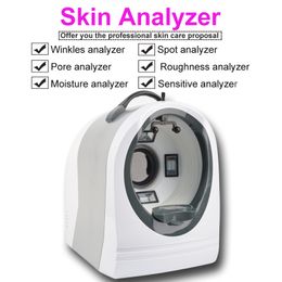 Atest tragbarer UV+RGB+PL-Licht-Gesichtsanalysesystem-Scanner 3D-Gesichtshautanalysator Magic Mirror Visia Hautanalysegerät