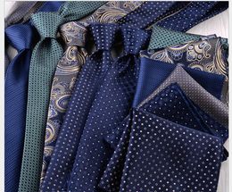 2019 Tie + Towel Combination Men's Leisure Business Fashion Tie and Towel Accessories
