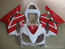 Injection Mould ABS plastic fairing kit for Honda CBR600 F4i 01 02 03 white red fairings CBR600F4i 2001 2002 2003 HW17