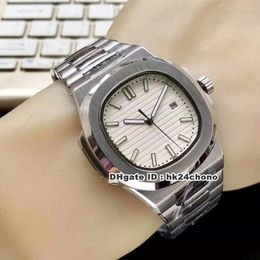 14 Style Best Watches Nautilus 40mm Autoamtic Mens Watch 5711/1A-011 White Dial Stainless Steel Bracelet Gents Wristwatches