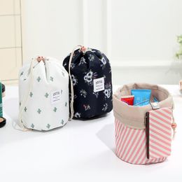 Cosmetic Makeup Cylinder Drawstring Bag Oxford Cloth 7 Colors Multifunction Travel Storage Bag Eco-friendly Colorful Large Bag BH0646 TQQ