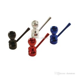 cheap mini metal tobacco pipe protable travel smoking dry herb pipe for water bongs hookah