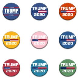 Donald Trump 2020 Brooches 2020 USA President Election Commemorative Pin Badge Party Favor Gifts 9styles RRA3140N