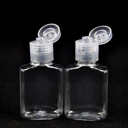 20ML Clear Plastic Empty Bottle with Flip Cap Small Travel Bottles Storage Containers Jars for Cosmetic Sample Lotion Shower Gel Emulsion