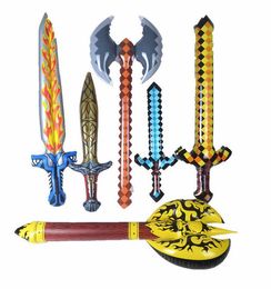 inflatable kids water toy floats halloween cosplay costume sword prop giant inflatable axe pirate knife swim pool toys kids gift