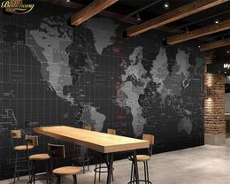 beibehang Custom Photo Wallpaper Mural Personality Technology World Map Mural Wall wallpapers for living room papel de parede