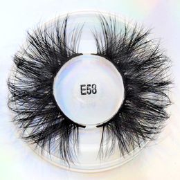 100% Handmade 25mm Eyelashes 3D Mink Lashes Reusable False Eyelashes Makeup Dramatic Long Thick Eye Lashes