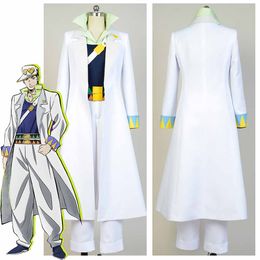 JoJo's Bizarre Adventure Kujo Jotaro Cosplay Costume Outfit Suit Jacket Coat Hat