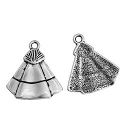 Wholesale-Alloy Charms Pendants Bullfighter Cape Antique Silver 25mm(1") x 23mm( 7/8"),30 PCs findings new jewelry making DIY