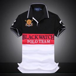 Fashion-discounted PoloShirt men Short Sleeve shirt shirt men Dropship Cheap Best Quality black watch team Free Shipping