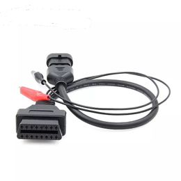 3Pin to 16Pin OBD Diagnostic Tool 12V plastic Adapter Cable Plug Connector Car Extension Cable for Fiat