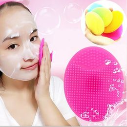 DHL freeshipping Silicone Wash Pad Blackhead Face Exfoliating Cleansing Brushes Facial Skin Care Cleansing Brush Beauty Makeup Tool