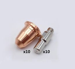 20pcs S45 CUT55 PT-40 PT40 IPT-40 PR0110 Electrodes PD0116 Nozzle Tips 1.0mm for Trafimet PLASMA TORCH CONSUMABLES