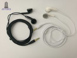 thick line crod cable black white earphone 1.1 Metre cheap good quality for music, factory wholesale,100pcs