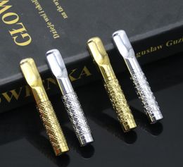 Exquisite carved filter cigarette holder non-disposable cleanable multi-colored metal filter cigarette holder