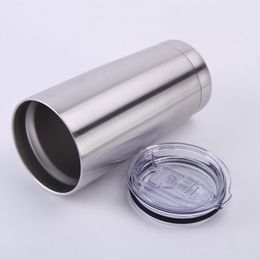 20oz Slim Tumbler with Lids Stainless Steel Vacuum Insulated water bottle Coffee Cup Travel Outdoor sport Mugs LJJA3077