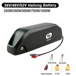 Ebike electric bike battery 36v / 48v / 52v new hailong battery and bike battery for bafang bbshd bbs02 250w to 1000w motor