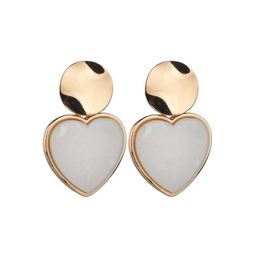 New Irregular Acrylic Earring For Women 2019 New Vintage Gold Round Heart Geometric Resin Dangle Earring Statement Jewelry