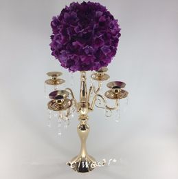 new style Wedding Metal Gold Colour Flower Vase Column Stand for Wedding Centrepiece Decoration senyu0221