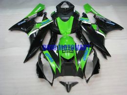 Injection Mould Fairing kit for YAMAHA YZFR6 06 07 YZF R6 2006 2007 YZF600 ABS Green black Fairings set+gifts YI03