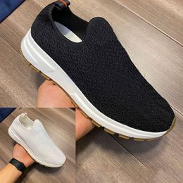 DHL Free Shipping 20SS New Mens Designer Sneakers Knit Slip-On Sneaker Fashion Luxury Casual Shoe Designer Shoes men with Box