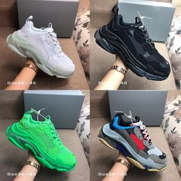 Luxury Women Men Dad Casual Shoes Crystal Bottom Triple S Leisure Shoes Sneakers for Men Vintage Old Grandpa Trainer chaussures