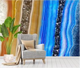 Custom wallpapers 3d murals wallpaper for living room Modern light luxury abstract marble wallpapers TV background wall