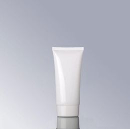 50 ml/g White Empty Plastic Cosmetic Tubes Clear Facial Cleanser Hand Cream Packaging Bottles LX1290